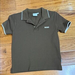 BOSS Kids Polo Shirt in Rich Brown